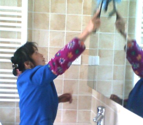 养涵家政 专业服务形象展示，从产品图片到店铺装修的艺术